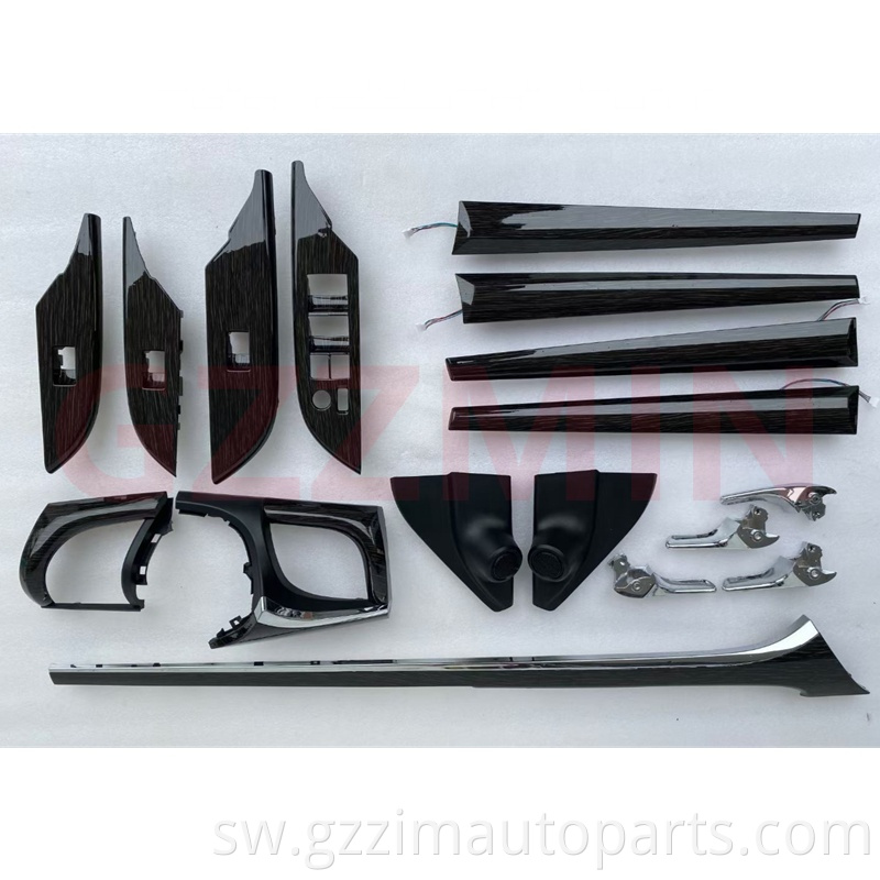 New Item For Hilux Revo 2015 2021 Carbon Fiber Look Color Full Interior Accessories Dash Trim Kit Cover1